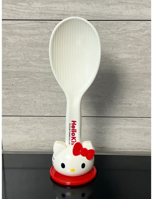 헬로키티 키친 주방 스탠드 밥주걱 받침대포함, 1개, RED