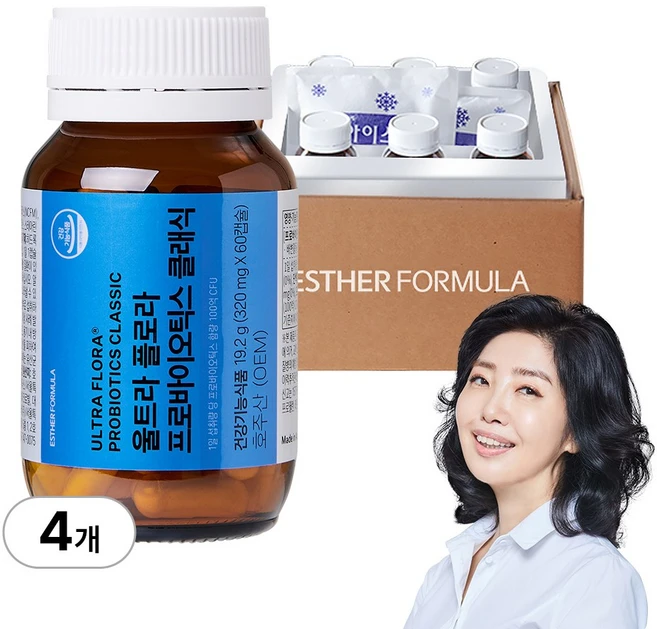 [본사직영 / 냉장배송] 여에스더 유산균 클래식 (1병 2개월분), 4개, 60정 - 쿠팡