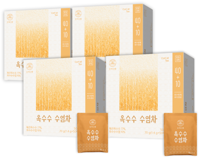 오색다원 옥수수수염차, 4개, 50개입, 1.4g