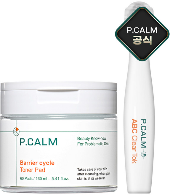 [본사정품] 피캄 베리어 사이클 토너패드 60매 + ABC 클리어 톡, 1개