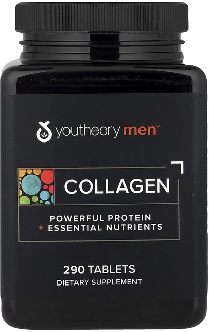 건강챙기세요 Youtheory Men® 콜라겐 290정 백살까지오래오래, Youtheory Men 콜라겐 290정, 1개 - 쿠팡
