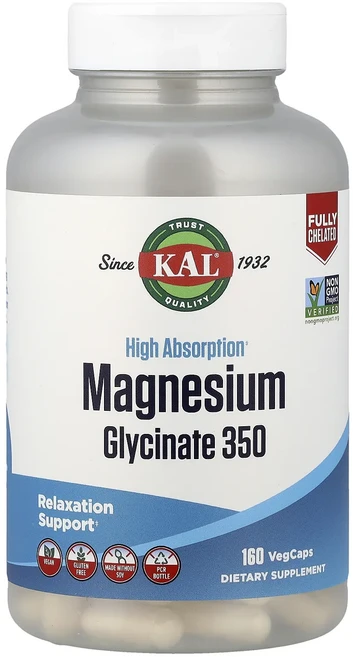 헁복하고 건강하세요 KAL 고흡수 마그네슘 글리시네이트 350 베지 캡슐 160정 늘 챙기셔야합니다, KAL 고흡수 마그네슘 글리시..., 1개 - 쿠팡