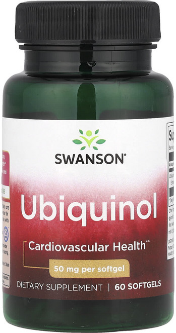 Swanson 유비퀴놀 50mg 소프트젤 60정, 1개, 60 SOFTGELS