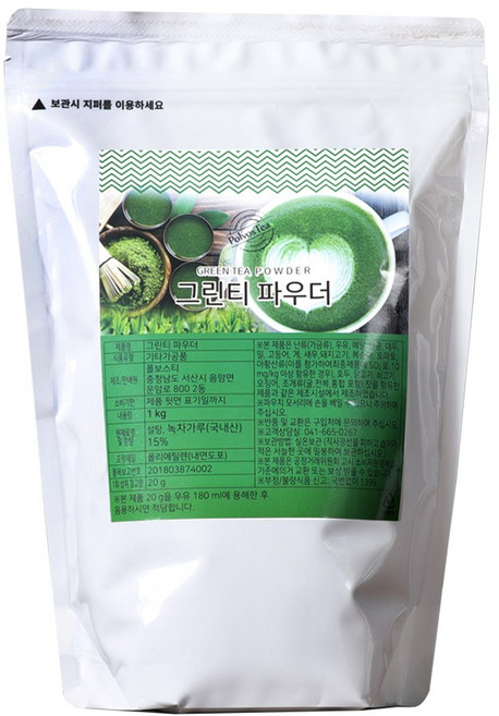 웰루츠 그린티 파우더, 1개입, 1개, 1kg