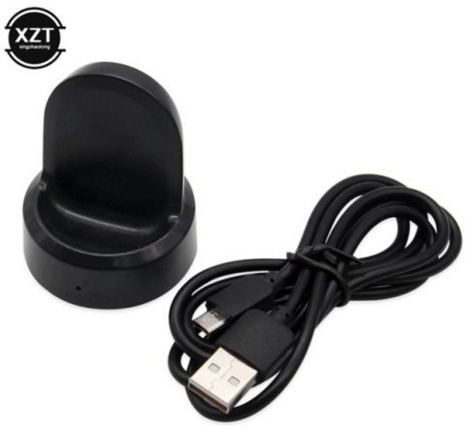 호환 충전기 삼성 기어 s3 s2 프론티어 워치 용 무선 고속 삼성 갤럭시워치 s2 s3 46mm 42mm 충전 용 충전 케이블