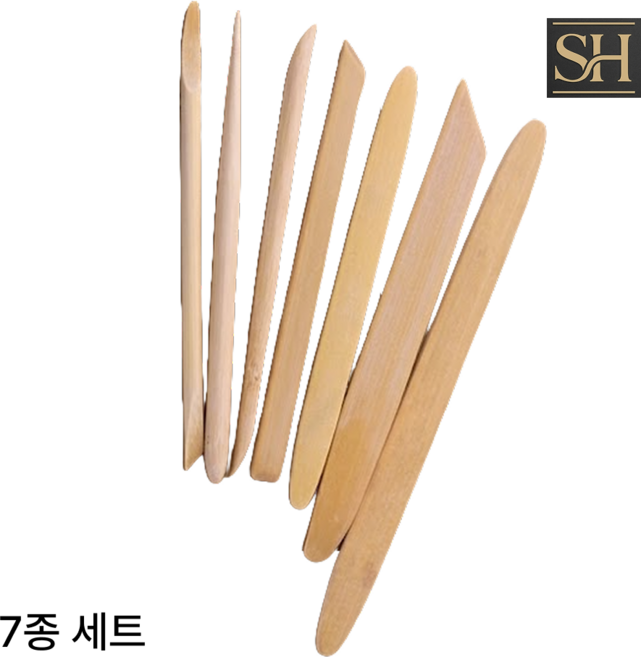 선호그룹 조소헤라 미니 도자기 대나무 도구 키트 조각칼 가마 칼 나무 조소 도구 헤라 굽칼 도예, 1개입