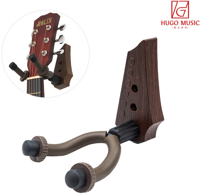 위고뮤직 KAT-23 통기타 행거 기타 행거 벽걸이 거치대 진열대 악기걸이 일렉기타헤드, 1개