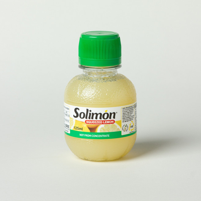 솔리몬 레몬즙 레몬수 원액 125ml X 1병 비농축 NFC, 1개