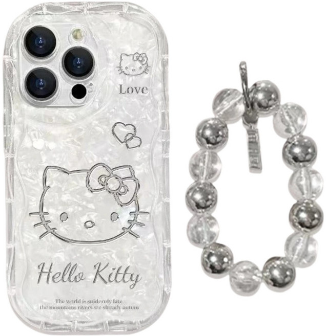 갤럭시 A36 A15 A16 A23 A24 A25 A33 A34 고양이 물결 웨이브 손목 스트랩 키즈폰 춘식이폰2 케이스 D304