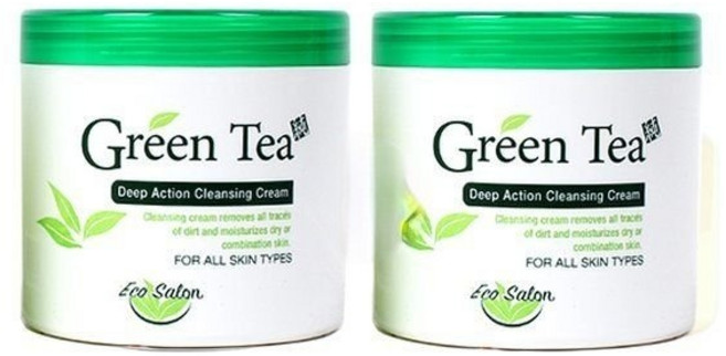 오가니아 에코살롱 녹차 클렌징 크림450g 2개, 450g