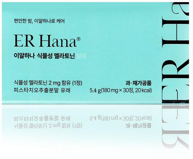 이알하나 식물성 멜라토닌 180mg x 30정 1개, 6개