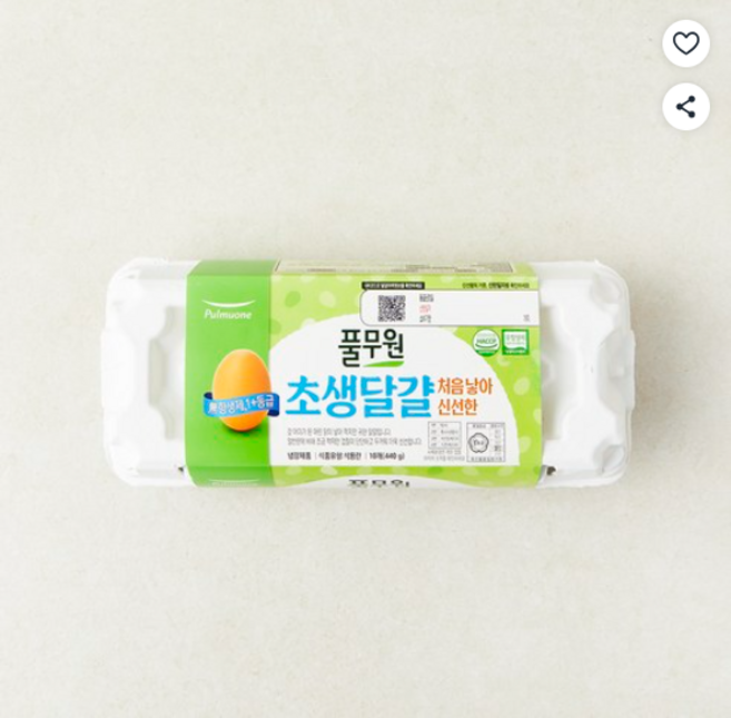 풀무원 무항생제 1+등급 초란, 1개, 10구