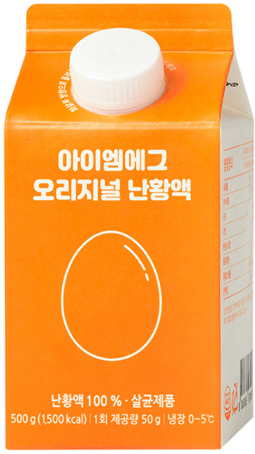 아이엠에그(I'm Egg) 살균 냉장난황 500g, 1개
