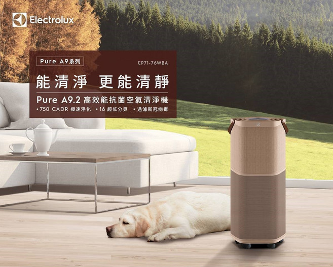 伊萊克斯 Electrolux Pure A9.2 高效能空氣清淨機 EP71-76WBA 奶茶色