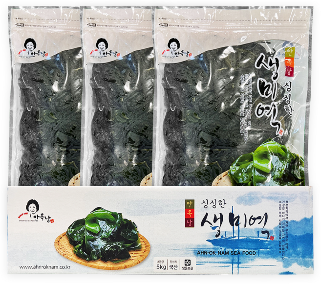 안옥남 싱싱한 생미역 5kg, 1박스