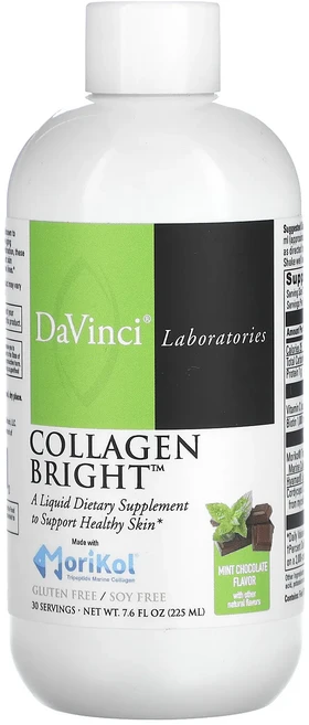 DaVinci Laboratories 콜라겐 브라이트 민트 초콜릿 225ml(7.6fl oz), DaVinciLaboratories콜라겐브라이트민트초콜, 225ml - 쿠팡