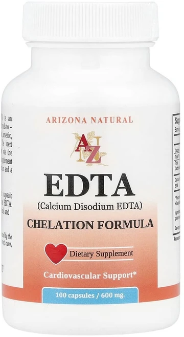 아리조나네츄럴 EDTA 600mg 캡슐 100정, 1개 - 쿠팡