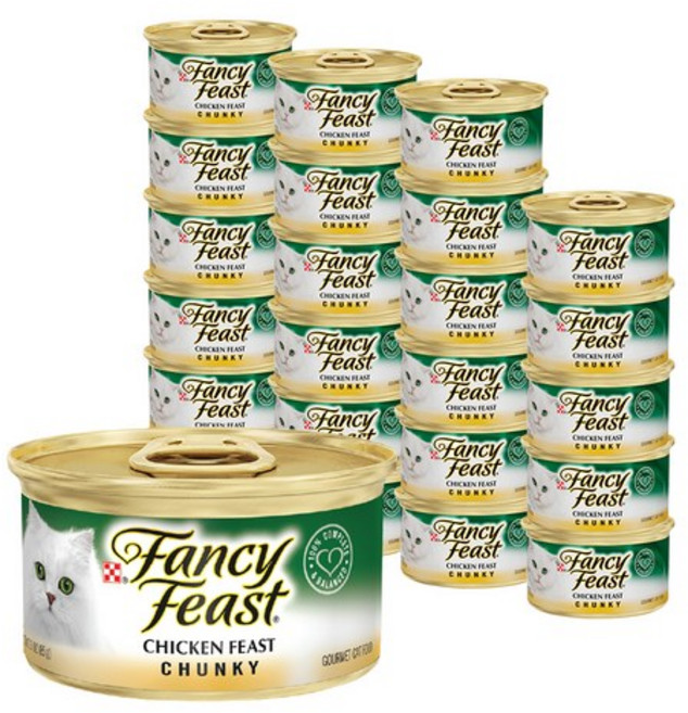 팬시피스트 청키 치킨 고양이 캔, 85g, 72개