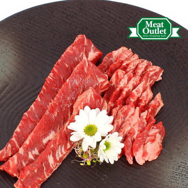 미트아울렛 냉장 갈비살(늑간살) 블랙앵거스 초이스급(구이용) 300g 미국산, 1개