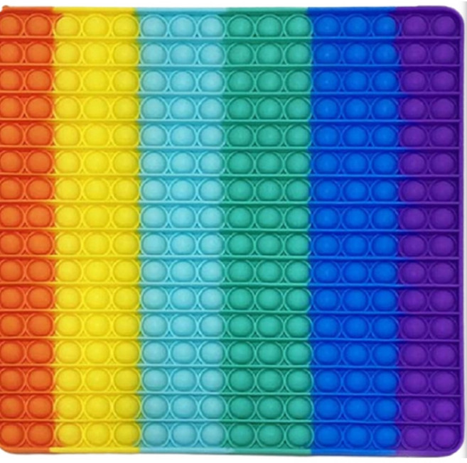 [KC인증] 즐거운판다 초대형 대형 푸쉬팝 팝잇 푸시팝 버블 보드게임 30cm 사각 네모 하트 나비 공룡 어몽어스, 1개