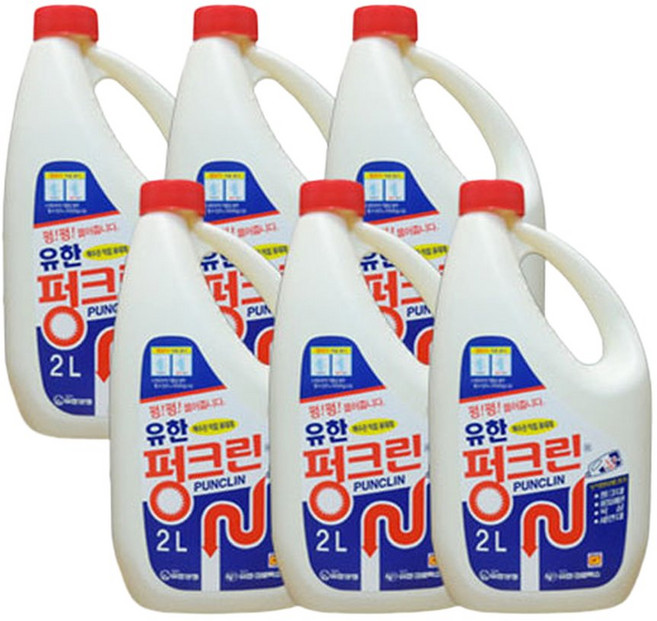 유한 펑크린 2리터 한박스(6개) 하수도 막힘 뚫어뻥