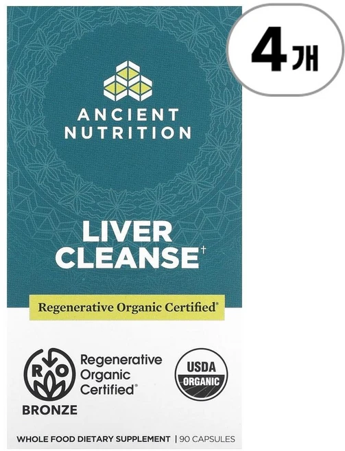 에인션트 뉴트리션 리버 클렌즈 Ancient Nutrition Liver Cleanse 90정, 4개 - 쿠팡