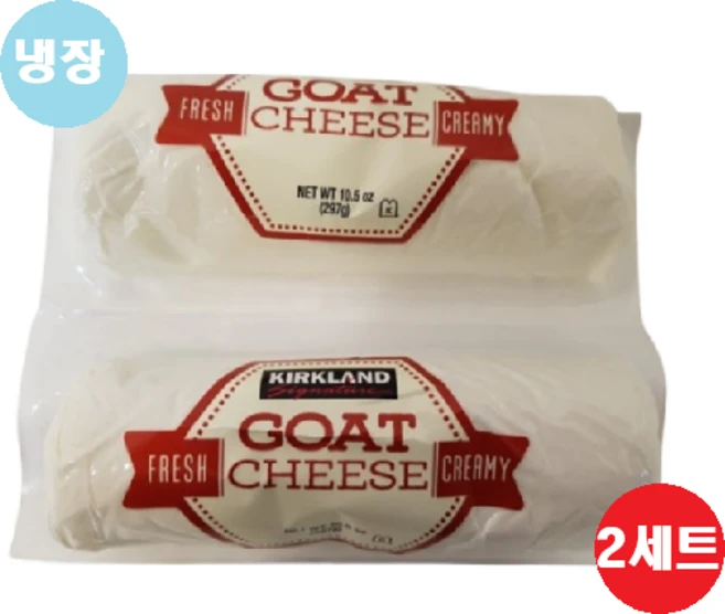 [코스트코]커클랜드 염소치즈 297g, 2개, 594g - 쿠팡