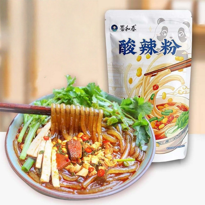 중국 왕홍 쏸라펀 수허춘 shuhechun 충칭 쏸라면 당면국수, 3개, 290g