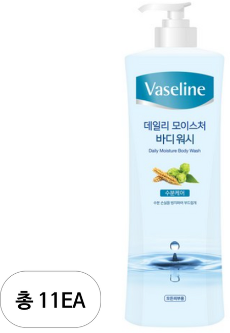바세린 데일리 모이스처 바디워시, 800ml, 11개