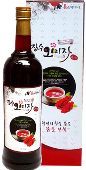 정제수 안들어간 100% 순수 오미자 원액 750ml/전북 장수 생산, 1개, 750ml