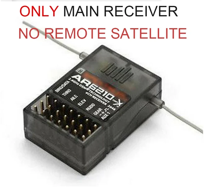 AR6210 2.4GHz 6CH 수신기/확장 위성 지원 DSMX 모드 JR Spektrum DX7s DX8 DX9 Dx18 송신기 Skyrc, 02 Blue