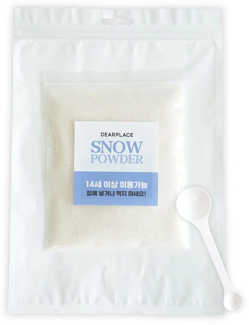 디어플레이스 스노우파우더 인공눈 눈가루 매직스노우 100g + 스푼, 1세트