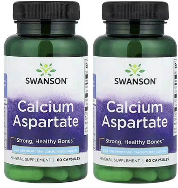 스완슨 칼슘 아스파테이트 60캡슐, 2, 2개, 60정 - 쿠팡