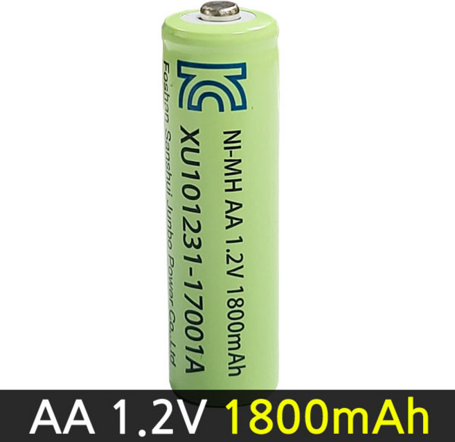 진성 KC인증1.2V AA1800mah 고용량 태양광충전 건전지 정원등사용 1개