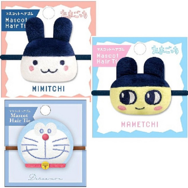 다마고치 도라에몽 헤어 고무줄 머리끈