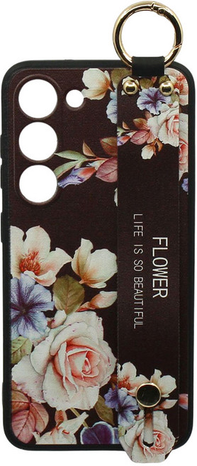 신서엔코 갤럭시 케이스 블라썸 일러스트 핸드 스트랩 핸드폰케이스