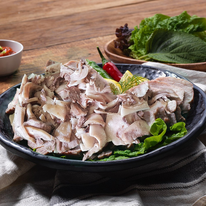 삶은 돼지머리고기 슬라이스 1kg, 1개