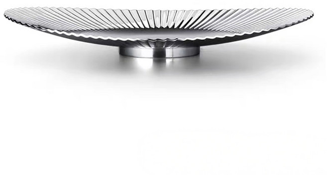 나인나 304스테인리스 비늘결 과일 디저트 접시 스텐 트레이 플레이트 집들이 선물, 1개, 실버