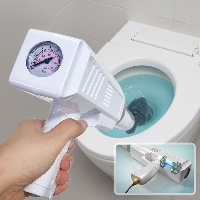 청소앤 자동공기압충전 뚫어팡팡 힘든펌프질 안녕 C타입충전식 변기 세면대 싱크대 뚫어뻥, 단품