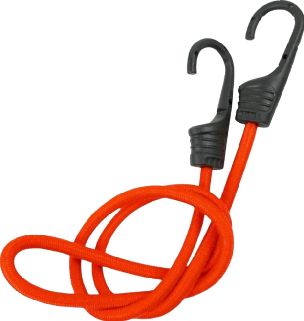 Xilla 彈力伸縮繩 機車/貨物固定綁繩, 黑灰色,60cm