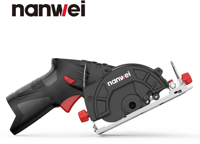 NANWEI 휴대용 전기 원형 충전 머신 클라우드 커팅 인치 12V 목공 미니 스톤 85MM, without battery, 1개