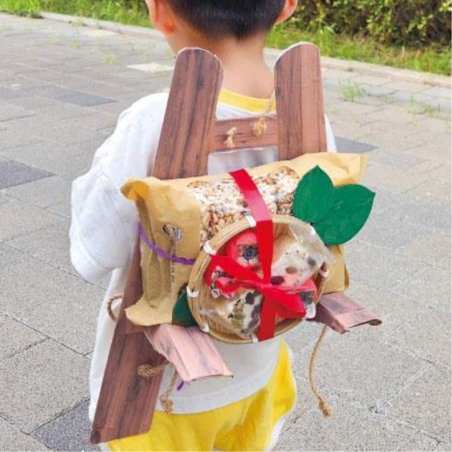 옛선조 생활도구 학습 지게꾼 역할놀이 종이 지게 DIY 5p 미술재료 만들기 실내 꾸미기키트, 종이지게+끈추가(무상)