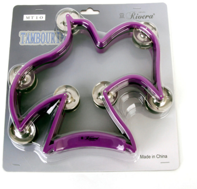 [리베라] RIVERA / MT10 / 리베라 새 탬버린 [비둘기], 빨강, 1개