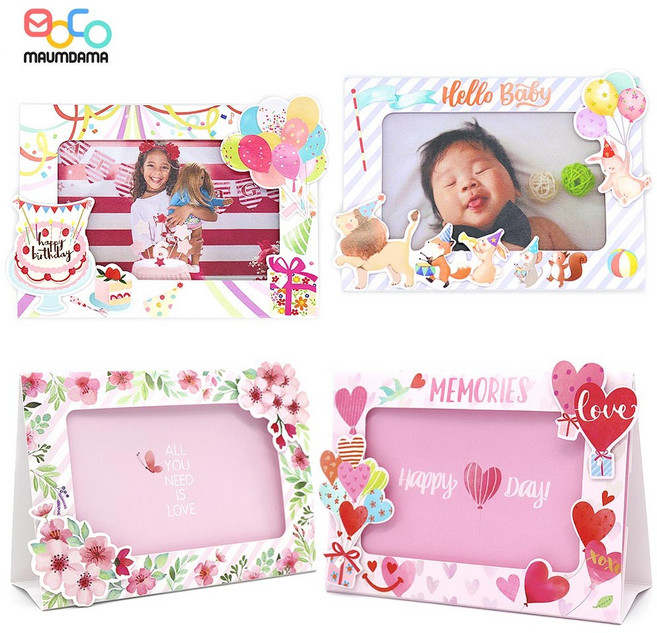 마음담아 스탠딩 종이액자 페이퍼프레임 인테리어 장식 소품 탁상, 4. 하트종이액자