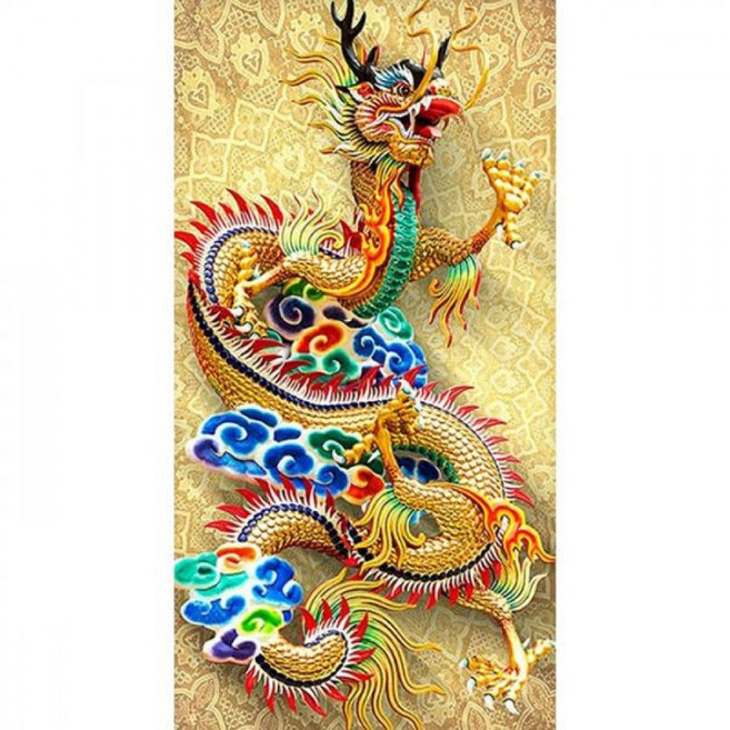 용의 눈물 (패브릭) 보석십자수 50x80