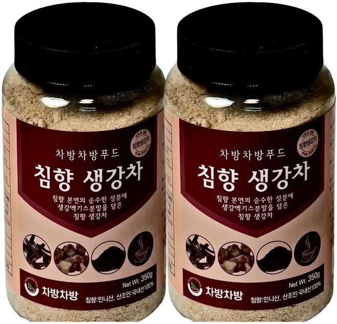 기력 충전 침향 생강차, 2개, 1개입, 350g