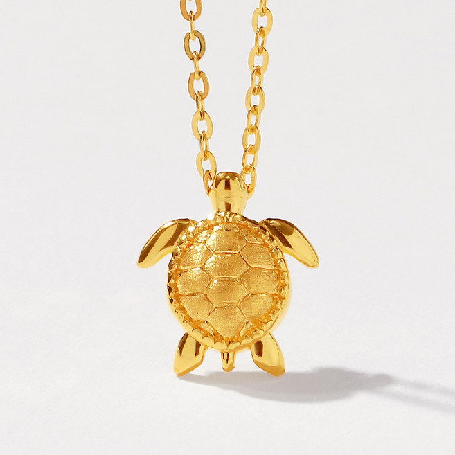 [골드팡] 24k 순금 행운황금거북 목걸이 3.75g 여성 데일리 어버이날 엄마선물 부모님선물 장수 건강기원 효도선물 추천