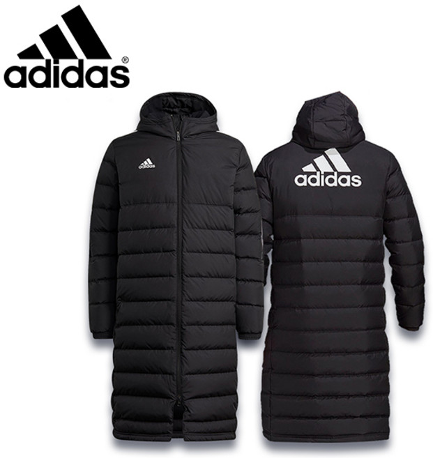 아디다스 블랙 롱 다운 코트 TIRO 21460 GM5245