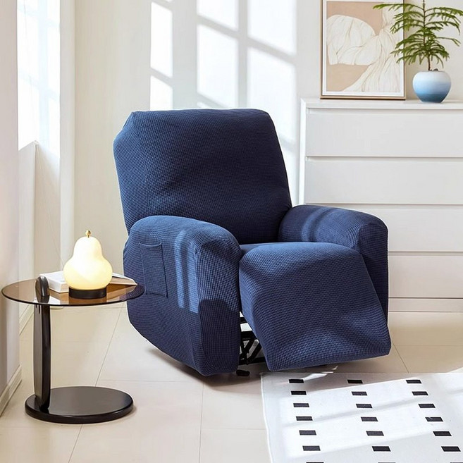 리클라이너쇼 버 천갈이 리폼 패브릭 그린 호환, 네이비 사계절 옥수수 솜털, 1개