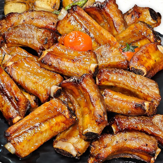 천지푸드 국내산 등갈비 한입 쪽갈비 구이&찜용 720g (간장맛), 1개